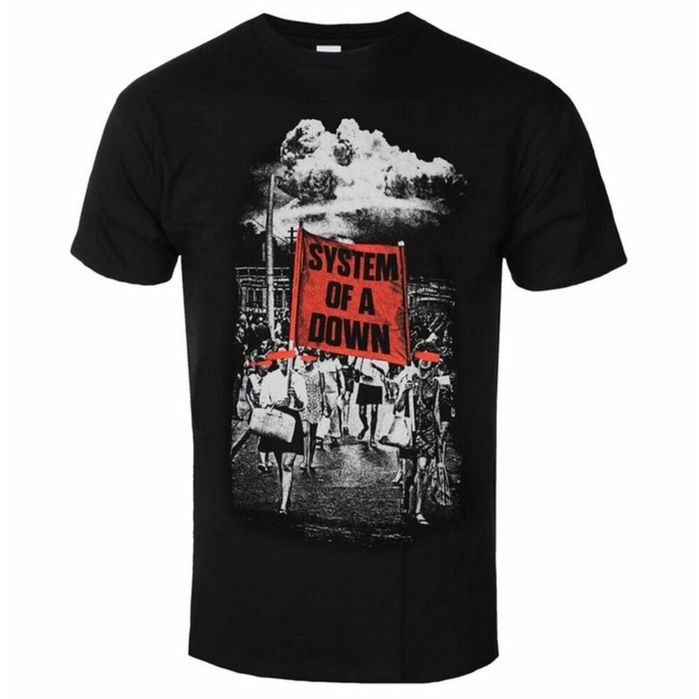 System Of A Down Unisex Adult Banner Marches T-Shirt / Black